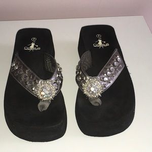 Corkys rhinestone sandals